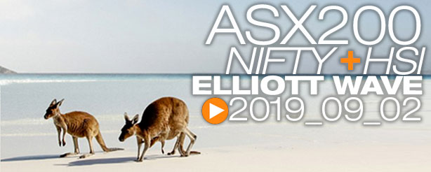 ASX200 NIFTY 50 HANG SENG Technical Analysis Elliott Wave 2 September 2019