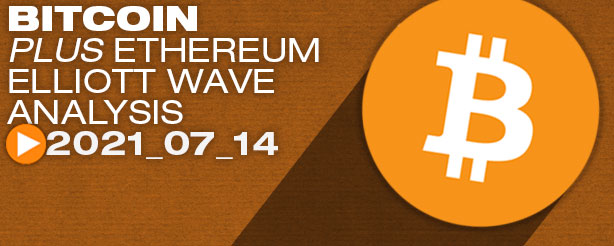 Bitcoin and Ethereum Technical Analysis Elliott Wave, 14 July 2021