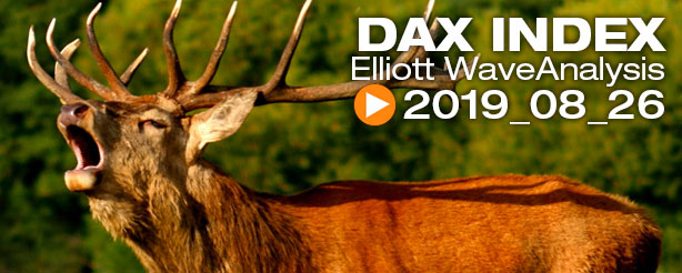 DAX 30 FTSE 100  Technical Analysis Elliott Wave 26 August 2019