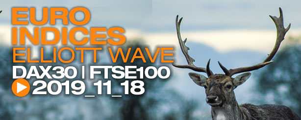 DAX 30 FTSE 100 Technical Analysis Elliott Wave 18 November 2019