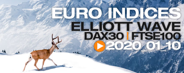 DAX 30 FTSE 100 Technical Analysis Elliott Wave 10 January 2020