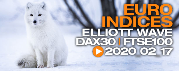 DAX 30 FTSE 100 Technical Analysis Elliott Wave 17 February 2020