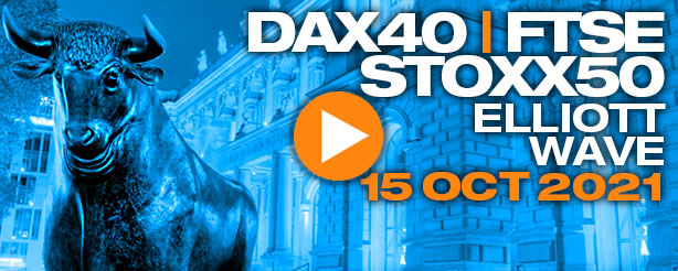 DAX 40 Index, FTSE 100 & STOXX 50 Elliott Wave Analysis 15 Oct. 2021