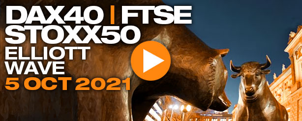 DAX 40 Index, FTSE 100 & STOXX 50 Elliott Wave Analysis, 5 Oct.