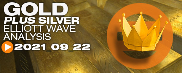 Gold Elliott Wave, Silver Elliott Wave, 22 September 2021