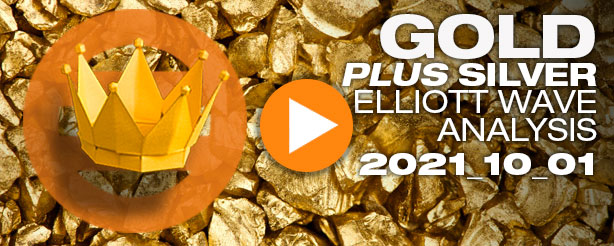 Gold Elliott Wave, Silver Elliott Wave, 1 October 2021